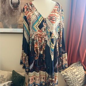 Umgee Multicolor Bohemian Dress